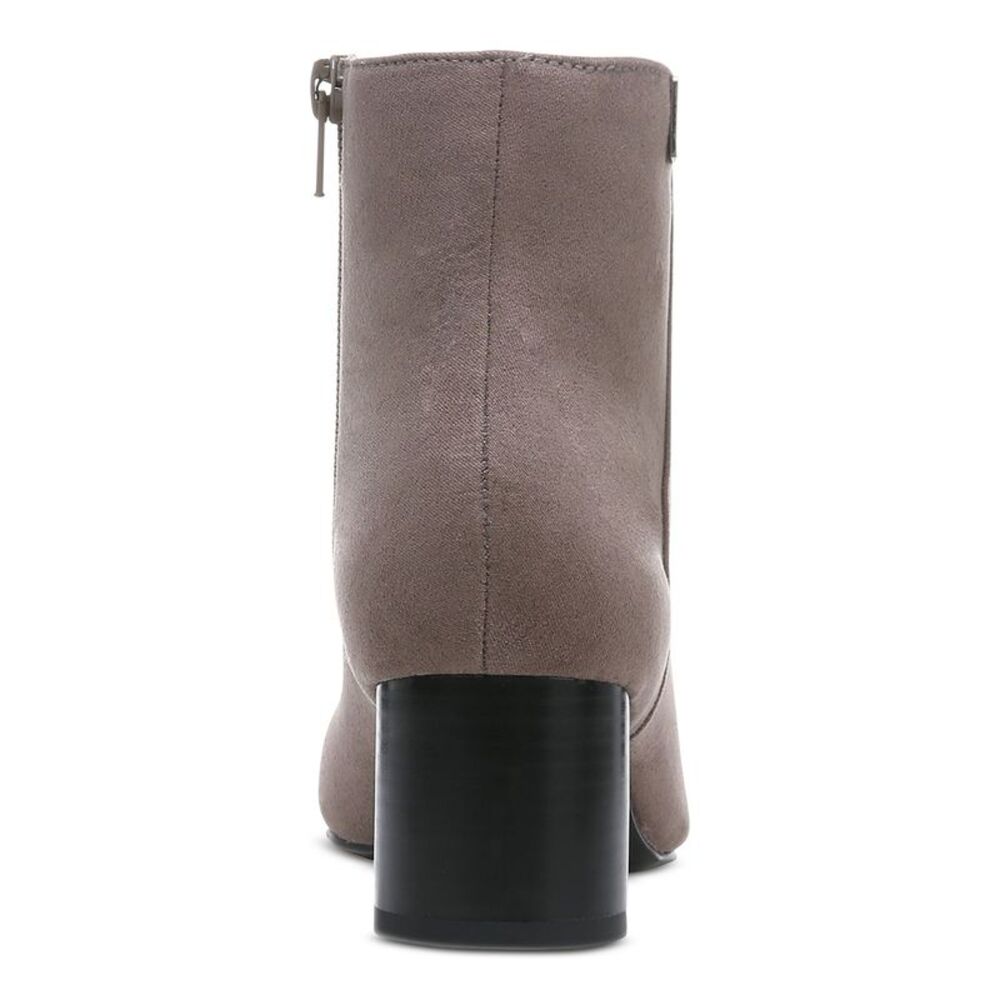 ALFANI Womens Gray Comfort Sylus Round Toe Block Heel Zip-Up Booties 7 M - Picture 3 of 4